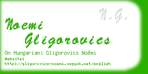 noemi gligorovics business card